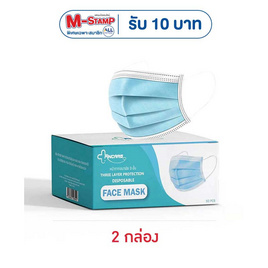 Fincare FACE MASK หน้ากากป้องกันฝุ่น 3ชั้น สำหรับผู้ใหญ่ สีฟ้า (รองรับ PM2.5) - Fincare, เครื่องมือเพื่อสุขภาพ