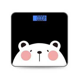 Fineblue เครื่องชั่งน้ำหนักดิจิตอลแบบชาร์จ ลายหมี สีดำ - Fineblue, เครื่องชั่งน้ำหนักร่างกาย