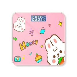 Fineblue เครื่องชั่งน้ำหนักดิจิตอลแบบชาร์จ ลายกระต่าย สีชมพู - Fineblue, เครื่องชั่งน้ำหนักร่างกาย