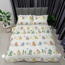 Fluffy ชุดผ้าปูที่นอน + ผ้านวม ลาย Party Godji - Fluffy, ห้องนอนและเครื่องนอน