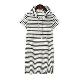 Forever25 เสื้อผ้าชุดเดรสคอตตอนลายทาง - Forever25