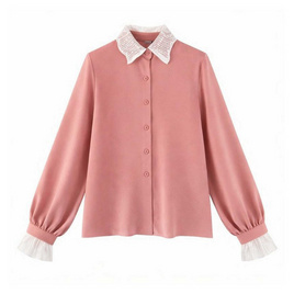 Forever25 เสื้อผ้าไหมอิตาลีแขนยาว - Forever25