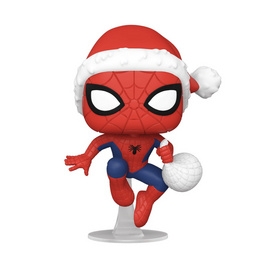 Funko POP! (52713) - Spider-Man in Santa Hat (1136)(Exclusive) POP! Marvel: Holiday - Toytopia, ของเล่น