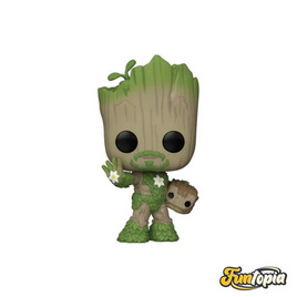 Funko POP (79516) : Groot as Iron Man (1393) POP! Marvel: We Are Groot - Toytopia, ของเล่น