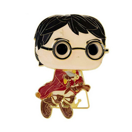 Funko POP! (HPPP0027) - Harry Potter On Broom (23)(Glow in the Dark) POP! Pin: Harry Potter by Loungefly - Toytopia, โมเดลและของสะสมและงานอดิเรก