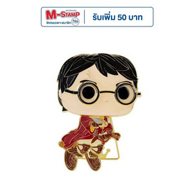 Funko POP! (HPPP0027) - Harry Potter On Broom (23)(Glow in the Dark) POP! Pin: Harry Potter by Loungefly - Toytopia, เกมและของเล่นเด็ก