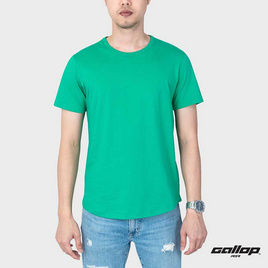 GALLOP1959 Men's Wear เสื้อยืดคอกลม (Round-necked) รุ่น ชายโค้ง GBT9002 สี GR - GALLOP1959, เสื้อยืด