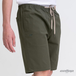 GALLOP Men's Wear CASUAL SHORTS กางเกงขาสั้นเอวยางยืด รุ่นต่อขอบ GS9024 - GALLOP1959, กางเกงขาสั้น