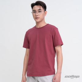 GALLOP Men's Wear เสื้อยืดคอกลม (Round-necked) รุ่น ชายโค้ง GBT9002 - GALLOP1959, เสื้อยืด