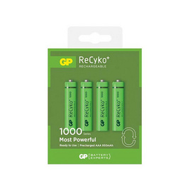 GP ถ่านชาร์จ รุ่น ReCyko+1000 Series 950mAh AAA 4 ก้อน - Gp, ถ่านชาร์จ