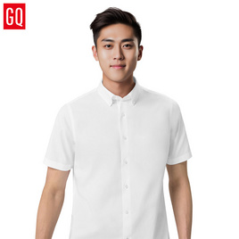 GQWhite ที่สุดแห่งเสื้อเชิ้ตสีขาวแขนสั้น (รุ่นไม่มีกระเป๋า) - GQ, เสื้อผ้า