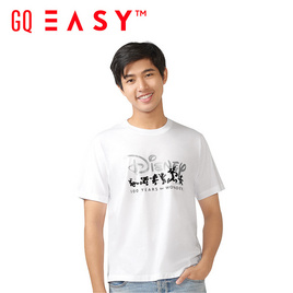 GQ จีคิว อีซี่ เสื้อดิสนีย์ฉลอง 100ปี - ลายเมทัลลิค สีขาว - GQ, 7Online