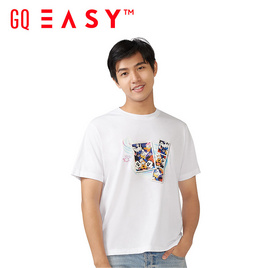 GQ จีคิว อีซี่ เสื้อดิสนีย์ฉลอง 100ปี - ลายโฟโต้บูธ สีขาว - GQ, 7Online