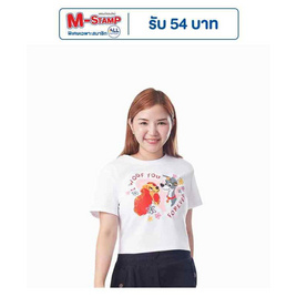 GQ EASY จีคิว อีซี่ เสื้อดีสนีย์ ลายเลดี้ แอนด์ เดอะแทรมป์ ทรง Baby Tee - GQ, เสื้อผ้าและเครื่องประดับ