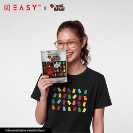 GQ EASY จีคิว อีซี่ เสื้อยืด Collection Jolly Bear ทรงผู้หญิง สีดำ - GQ, สินค้าใหม่แฟชั่น