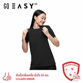 GQ Easy จีคิวอีซี่ เสื้อคอกลม สีดำ - GQ, เสื้อและเสื้อยืด