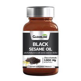 Gleanline Black Sesame Oil น้ำมันงาดำสกัดเย็น 1,000 มก. บรรจุ 60 ซอฟท์เจล - Gleanline, บำรุงกระดูก ข้อต่อ