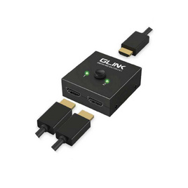 Glink กล่องแยกจอ HDMI Splitter 2 in 1 GL400 - GLINK, อุปกรณ์คอมพิวเตอร์