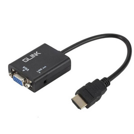 Glink อุปกรณ์แปลงสัญญาณ HDMI to VGA Audio Adapter GL-021 - GLINK, อุปกรณ์แปลงสัญญาณ