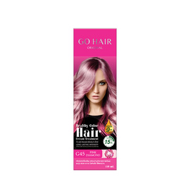 Go Hair คัลเลอร์ ทรีทเม้นท์ แว็กซ์ G45 Pink Diamond สีชมพู - Go Hair, 7Online