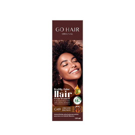 Go Hair คัลเลอร์ ทรีทเม้นท์ แว็กซ์ G49 Zircon Brown สีน้ำตาล - Go Hair, 7Online