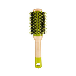 Goody หวีโรลขนหมูป่า (รุ่น 11214) Wood Round Brush สีเขียว - Goody, wet brush หวี disney princess ราคาพิเศษ