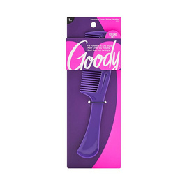 Goody หวีซี่ Super Comb (รุ่น 01107) ปลายซี่ฟันหวีโค้งมน ไม่ขูดหนังศีรษะ สีม่วง - Goody, อุปกรณ์เสริมความงาม