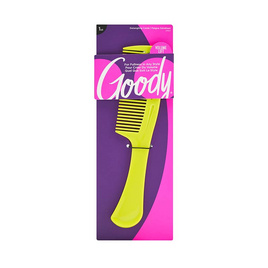 Goody หวีซี่ Super Comb (รุ่น 01107) ปลายซี่ฟันหวีโค้งมน ไม่ขูดหนังศีรษะ สีเหลือง - Goody, ความงาม