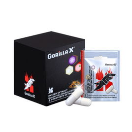 Gorilla X ผลิตภัณฑ์เสริมอาหาร 2 แคปซูล ขนาดบรรจุ 1กล่อง 10 ซอง - Gorilla X, อาหารเสริมผู้ชาย