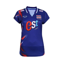 Grand Sport เสื้อวอลเลย์บอลทีมชาติหญิง แขนสั้น สีน้ำเงิน - Grand Sport, THAILAND NATION VOLLEYBALL TEAM JERSEY ราคาช่วงโปร
