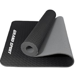 Grand Sport เสื่อโยคะ TPE ทูโทน 6 มม. สีดำ - Grand Sport
