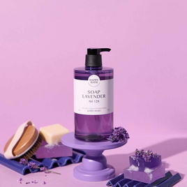 HAPPYBATH ครีมอาบน้ำ Original Collection Soap Lavender Body Wash 500กรัม - HAPPYBATH, สบู่เหลว