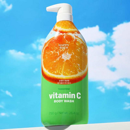 HAPPYBATH ครีมอาบน้ำ Tangerine Vitamin C Body wash 750กรัม - HAPPYBATH, สบู่เหลว