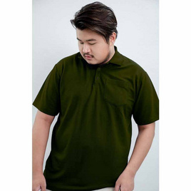 HAPPY TEE เสื้อโปโล PLUS SIZE มีกระเป๋า แขนสั้น - HAPPY TEE, เสื้อโปโล