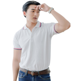 HAPPY TEE Premium Polo เสื้อโปโล แขนสั้น จั๊มปลายแขน - HAPPY TEE, แฟชั่นผู้ชาย