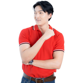 HAPPY TEE Premium Polo เสื้อโปโล แขนสั้น จั๊มปลายแขน - HAPPY TEE, เสื้อผ้า