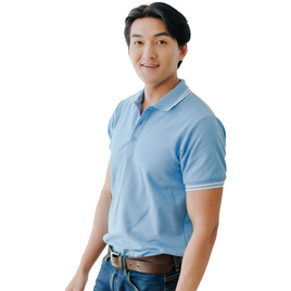 HAPPY TEE Premium Polo เสื้อโปโล แขนสั้น จั๊มปลายแขน - HAPPY TEE, เสื้อโปโล