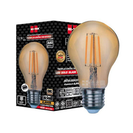 HI-TEK หลอด LED เรทโทร A60 E27 4W กระจกใส - HI-TEK, โคมไฟและหลอดไฟ