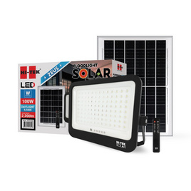 HI-TEK โคมฝลัดไลท์โซล่า W รุ่น ซุส 100W แสงขาว - HI-TEK, โคมไฟ