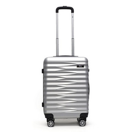 HQ LUGGAGE กระเป๋าเดินทาง ABS 4 ล้อคู่ กุญแจล็อค 3 รหัส รุ่น 8864 สีเงิน - HQ LUGGAGE, กระเป๋าและกระเป๋าเดินทาง