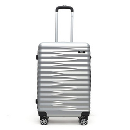 HQ LUGGAGE กระเป๋าเดินทาง ABS 4 ล้อคู่ กุญแจล็อค 3 รหัส รุ่น 8864 สีเงิน - HQ LUGGAGE, กระเป๋าและกระเป๋าเดินทาง