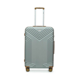 HQ LUGGAGE กระเป๋าเดินทาง ABS 4 ล้อคู่ กุญแจล็อค 3 รหัส รุ่น 8885 สีเงิน - HQ LUGGAGE, 7Online