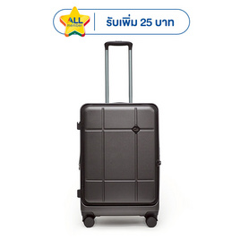 HQ LUGGAGE กระเป๋าเดินทาง PC เปิดด้านหน้า ระบบล็อค TSA 4 ล้อคู่ รุ่น 98033 สีเทา - HQ LUGGAGE, บ้านและสวนและไลฟสไตล์
