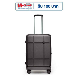 HQ LUGGAGE กระเป๋าเดินทาง PC เปิดด้านหน้า ระบบล็อค TSA 4 ล้อคู่ รุ่น 98033 สีเทา - HQ LUGGAGE, กระเป๋าและกระเป๋าเดินทาง