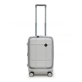 HQ LUGGAGE กระเป๋าเดินทาง PC เปิดด้านหน้า ระบบล็อค TSA 4 ล้อคู่ รุ่น 98033 สีขาว - HQ LUGGAGE, กระเป๋าและกระเป๋าเดินทาง