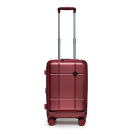 HQ LUGGAGE กระเป๋าเดินทาง PC เปิดด้านหน้า ระบบล็อค TSA 4 ล้อคู่ รุ่น 98033 สีแดง - HQ LUGGAGE, แฟชั่น