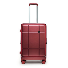 HQ LUGGAGE กระเป๋าเดินทาง PC เปิดด้านหน้า ระบบล็อค TSA 4 ล้อคู่ รุ่น 98033 สีแดง - HQ LUGGAGE, 7Online