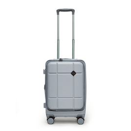 HQ LUGGAGE กระเป๋าเดินทาง PC เปิดด้านหน้า ระบบล็อค TSA 4 ล้อคู่ รุ่น 98033 สีเงิน - HQ LUGGAGE, กระเป๋าและกระเป๋าเดินทาง
