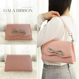 Hallelujah กระเป๋าหนัง PU Premium รุ่น Gala Ribbon (กาล่า ริปบอน) - Hallelujah, กระเป๋า Clutch