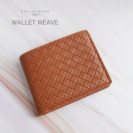 Hallelujah กระเป๋าสตางค์ผู้ชาย หนัง Pu Premium รุ่น Wallet Weave - Hallelujah, กระเป๋าและกระเป๋าเดินทาง